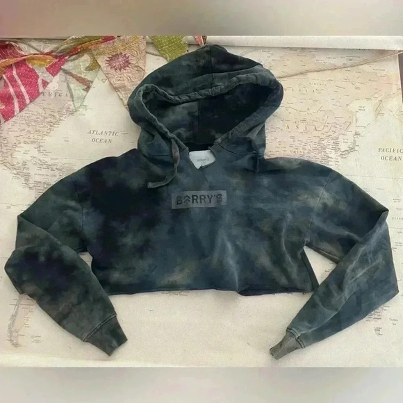 Barry’s Bootcamp Shop Cropped Hoodie Tie Dye Size Small - Picture 1 of 5